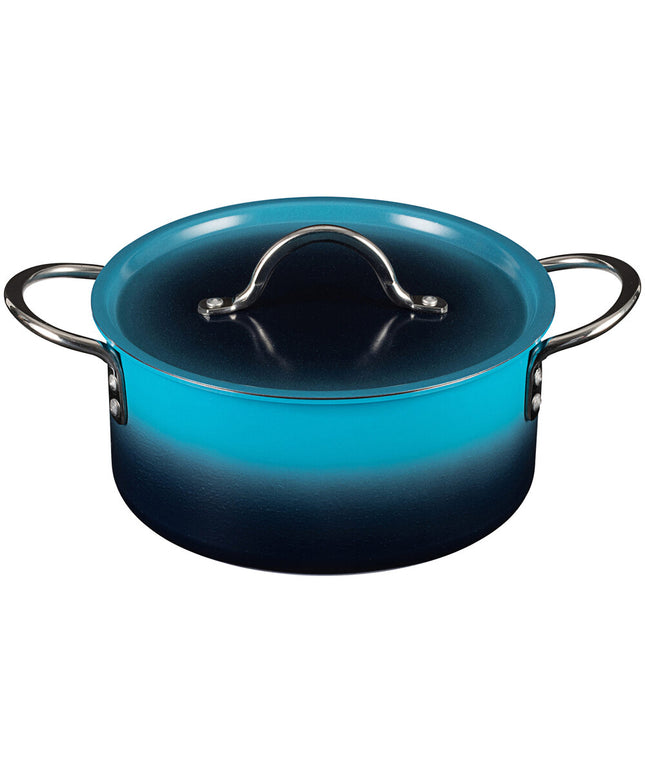 Nồi nấu sốt inox Bon Chef Country French X 3,1 lít ombre xanh Caribbean kèm nắp - 73301-OM-C