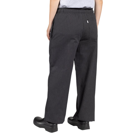 Quần bếp unisex có thể tùy chỉnh Uncommon Chef 4003 màu xám sọc kim ba - 3XL
