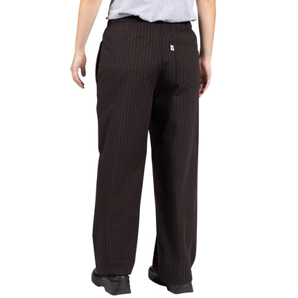 Quần bếp sọc mảnh đen/đỏ tùy chỉnh dệt nhuộm sợi Uncommon Chef 4003 unisex - 2XL