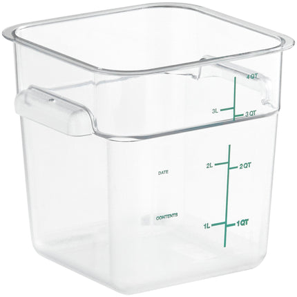 Hộp đựng thực phẩm nhựa polycarbonate vuông trong suốt Vigor 3,8 lít