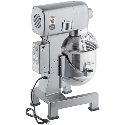 Máy trộn bột đứng hành tinh Avantco MX20H 19 lít kèm lồng bảo vệ và phụ kiện - 120V, 1 1/2 hp