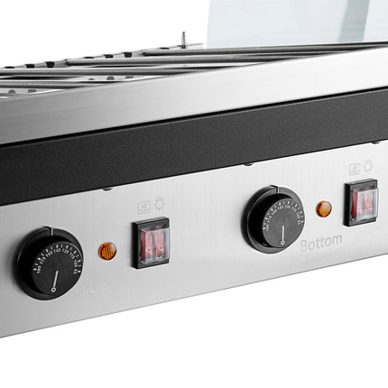 Tủ trưng bày giữ nóng để bàn nghiêng 2 tầng ServIt OAM-102D 91 cm - 1860W, 120V