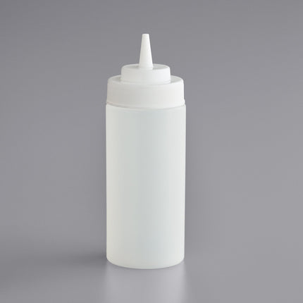 Bình bóp nước sốt miệng rộng trong suốt Choice 473 ml - Bộ 6 cái