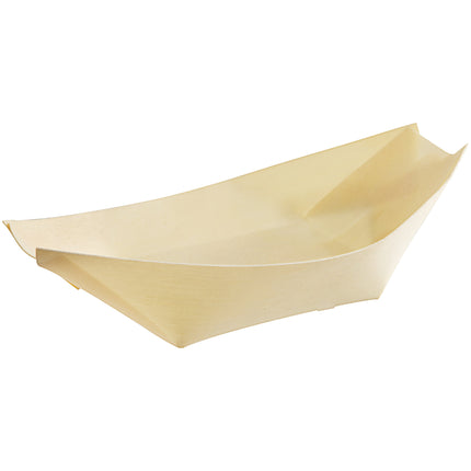Thuyền gỗ đựng thức ăn dùng một lần EcoChoice 8 cm - Bộ 100 cái