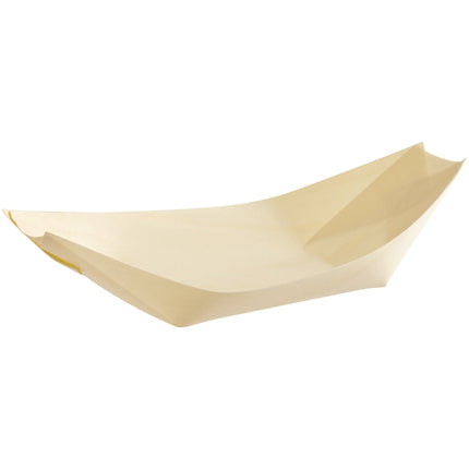 Thuyền đựng thức ăn gỗ dùng một lần EcoChoice 17 cm - Gói 100 cái