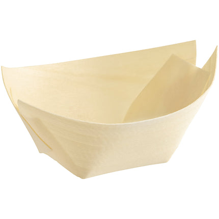 Thuyền gỗ đựng thực phẩm dùng một lần EcoChoice 6,4 cm - Gói 100 cái