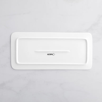 Đĩa phẳng sứ trắng chữ nhật Acopa 36 x 16 cm - Thùng 6 cái