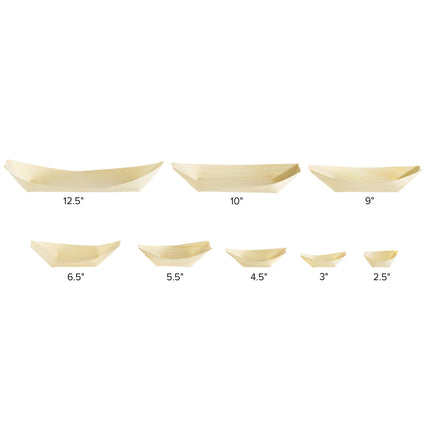 Thuyền gỗ đựng thực phẩm dùng một lần EcoChoice 6,4 cm - Gói 100 cái