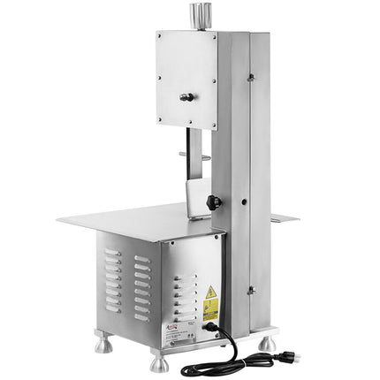 Máy cưa thịt băng đứng để bàn inox Avantco EMBS65SS lưỡi 165 cm - 1 hp, 120V