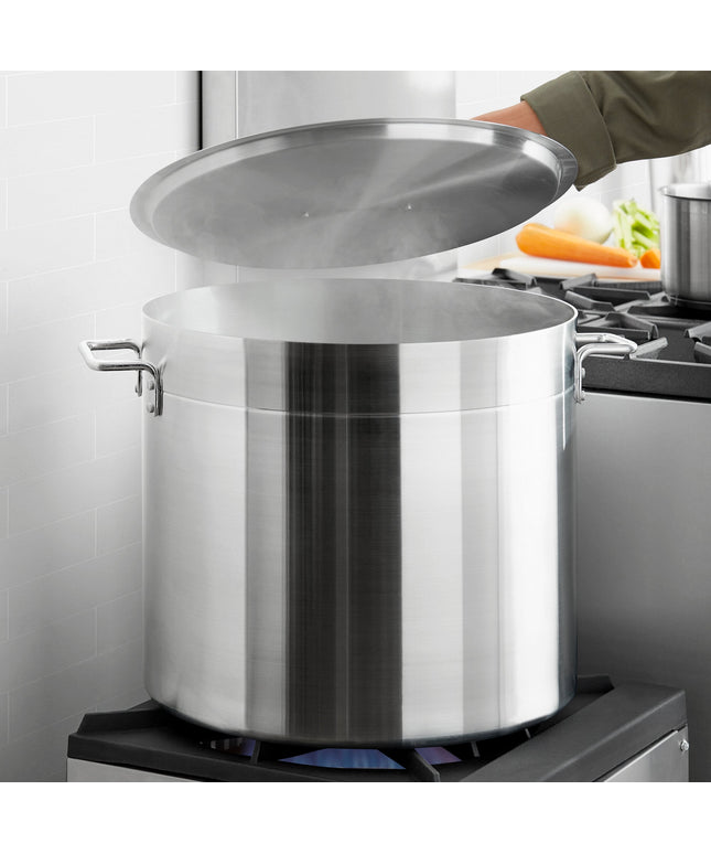 Nồi nấu nước dùng bằng nhôm tiêu chuẩn Choice 80 qt kèm nắp