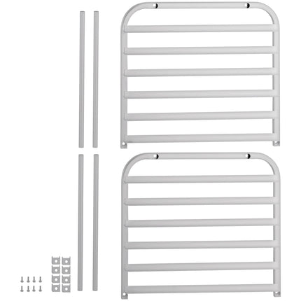 Xe giá đỡ khay bánh nhôm Avantco 6 khay nạp đầu - Chưa lắp ráp