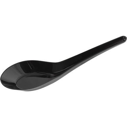 Thìa súp kiểu Á bằng nhựa Visions 14 cm màu đen - Thùng 200 cái
