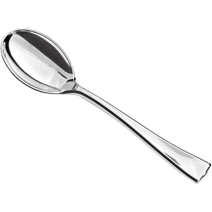 Muỗng nếm thử nhựa Visions bạc 10 cm - Thùng 400 cái