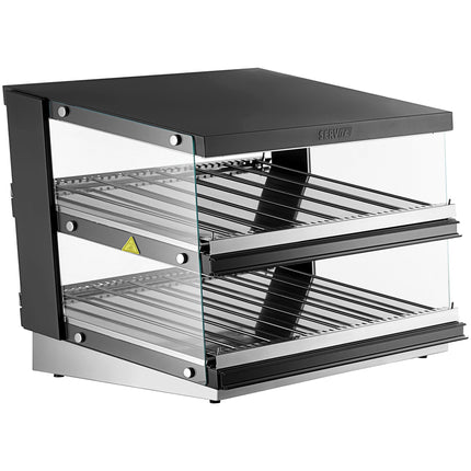 Tủ trưng bày giữ nóng để bàn nghiêng 2 tầng ServIt OAM-102D 91 cm - 1860W, 120V