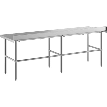 Bàn thao tác inox chân hở Regency Spec Line Easy Attach 76,2 cm x 243,8 cm 14-Gauge inox công nghiệp Open chân đế bàn th