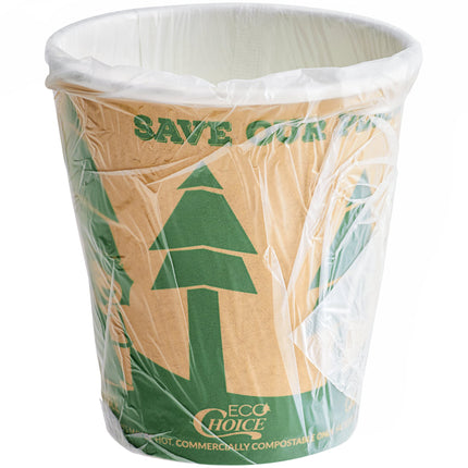 Cốc giấy nóng phân hủy bọc riêng EcoChoice 296 ml kraft - Thùng 480 cái