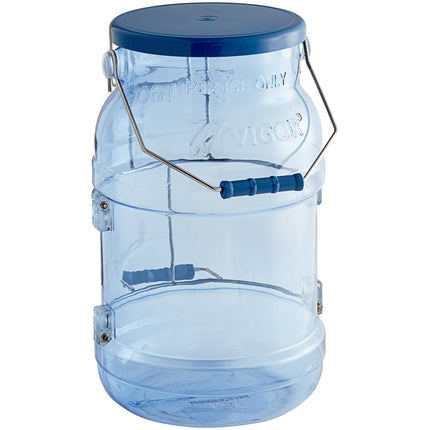 Thùng xúc đá polycarbonate Vigor 23 lít xanh kèm nắp và móc treo