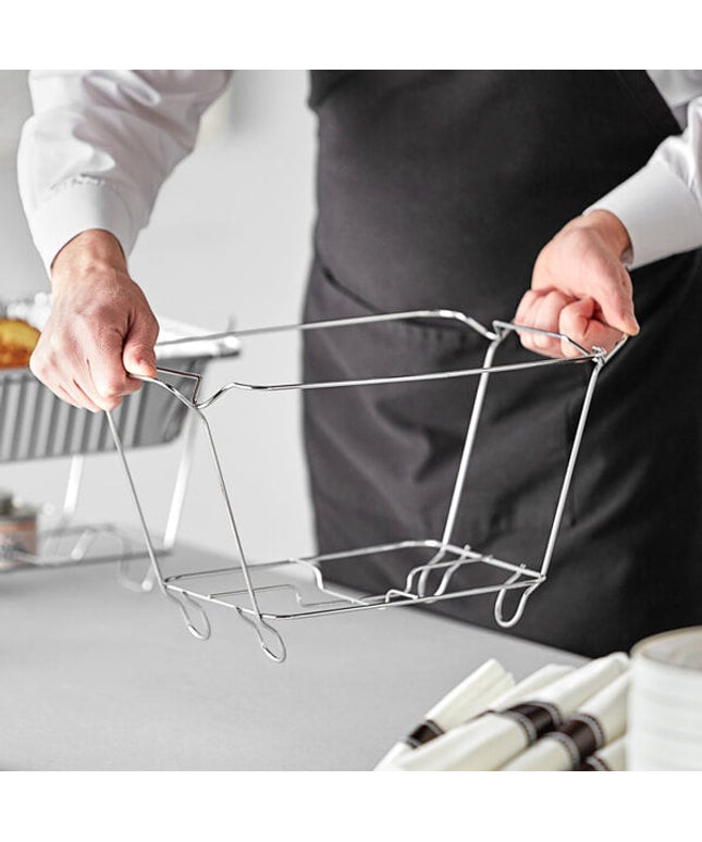 Chân kê nồi hâm dây thép mạ crôm Choice cho khay dùng một lần cỡ 1/2