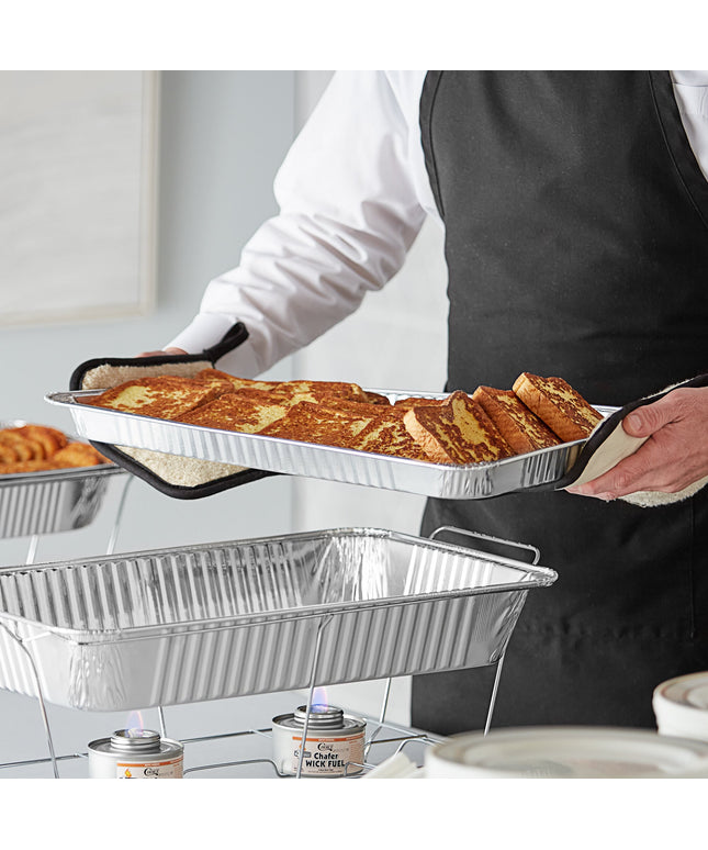 Khay hấp foil nhôm nguyên cỡ nông Choice sâu 4,3 cm - Thùng 50 cái