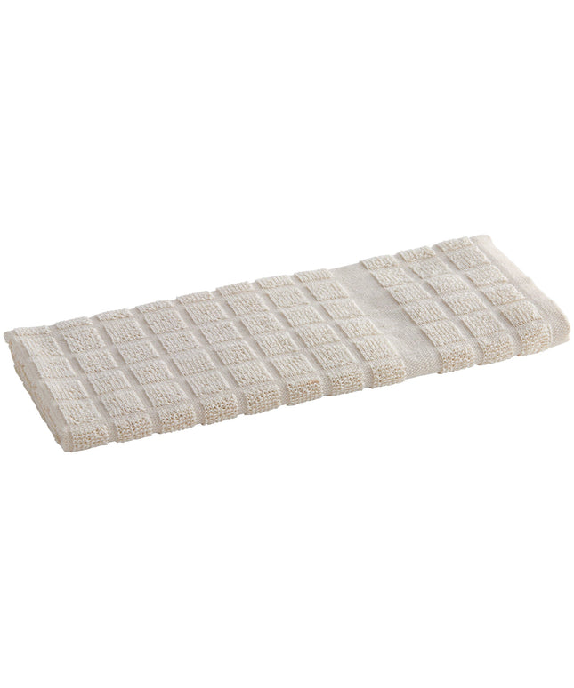 Khăn bếp cotton ô vuông màu be Oxford Kitchen Ensemble 907 g 63,5 x 38,1 cm - Gói 12 cái