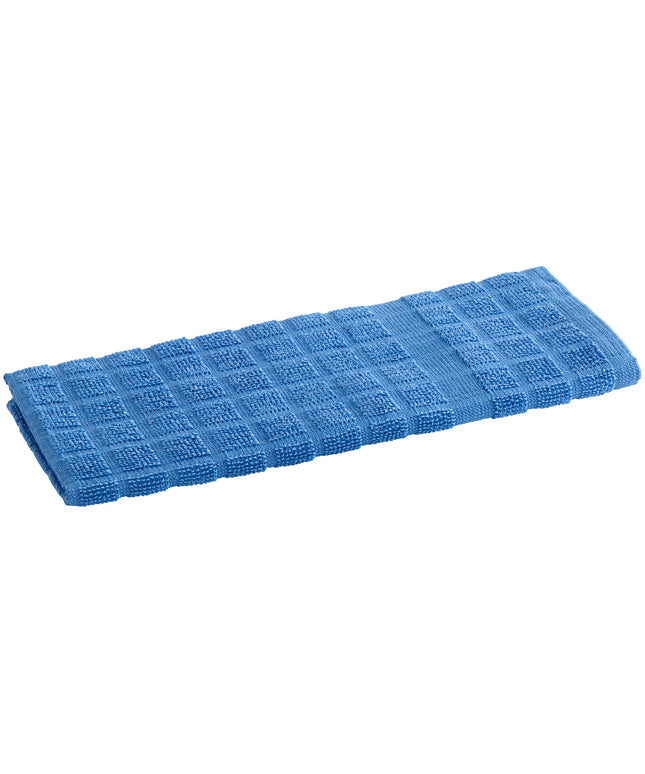 Khăn bếp cotton ô vuông màu xanh dương Oxford Kitchen Ensemble 907 g 63,5 x 38,1 cm - Gói 12 cái