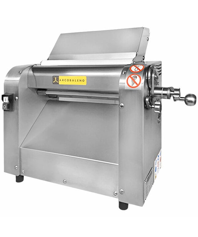 Máy cán bột để bàn Arcobaleno ASC320 Enza 32 cm với 2 cửa nạp bột - 120V, 1/2 hp