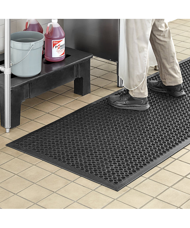 Thảm cao su chống mỏi chân cạnh vát màu đen Choice 91 x 305 cm dày 1,3 cm