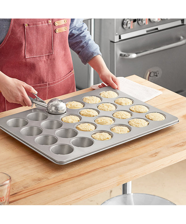 Khuôn bánh muffin / cupcake thép carbon chống dính Choice 24 khuôn 100 ml - 55 x 39 cm