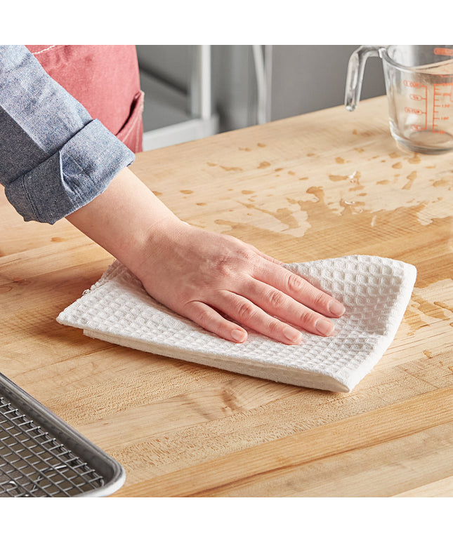Khăn bếp cotton màu trắng Choice 48,3 x 48,3 cm - Gói 12 cái