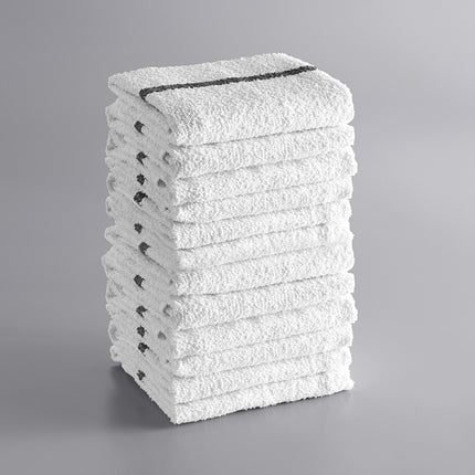 Khăn bar cotton sọc màu đen trắng Choice 907 g 48,3 x 40,6 cm - Thùng 120 cái