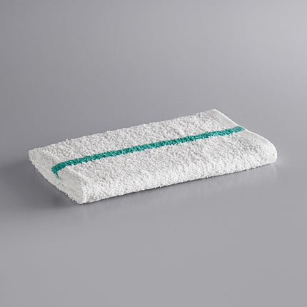 Khăn bar cotton sọc màu xanh lá trắng Choice 907 g 48,3 x 40,6 cm - Thùng 120 cái