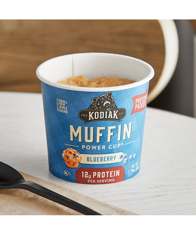 Bánh muffin nhanh việt quất Kodiak Cakes 65 g - Thùng 12 cái
