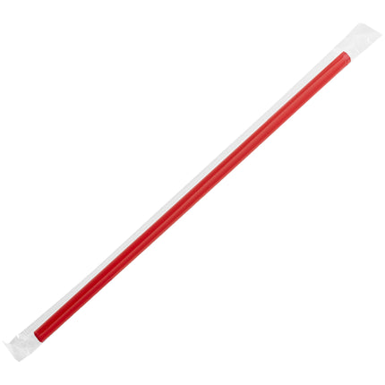 Ống hút lớn có bao gói màu đỏ Choice 25 cm - Thùng 2.000 cái