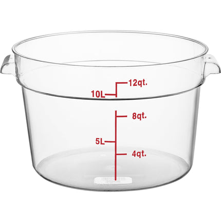 Hộp đựng thực phẩm nhựa polycarbonate tròn trong suốt Choice 11,4 lít