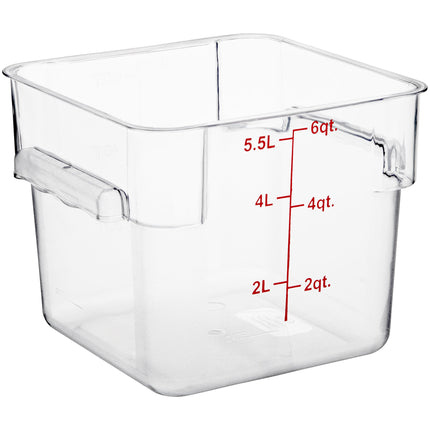 Hộp đựng thực phẩm nhựa polycarbonate vuông trong suốt Choice 5,7 lít