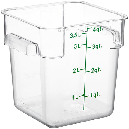 Hộp đựng thực phẩm nhựa polycarbonate vuông trong suốt Choice 3,8 lít