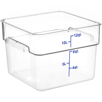 Hộp đựng thực phẩm nhựa polycarbonate vuông trong suốt Choice 11,4 lít