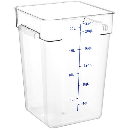 Hộp đựng thực phẩm nhựa polycarbonate vuông trong suốt Choice 20,8 lít