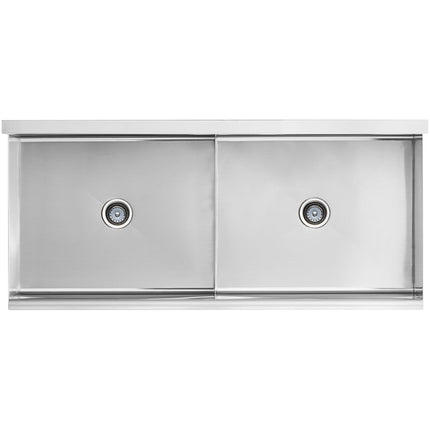 Bồn rửa công nghiệp 2 ngăn Regency 152 cm, lòng bồn 76 x 61 x 36 cm