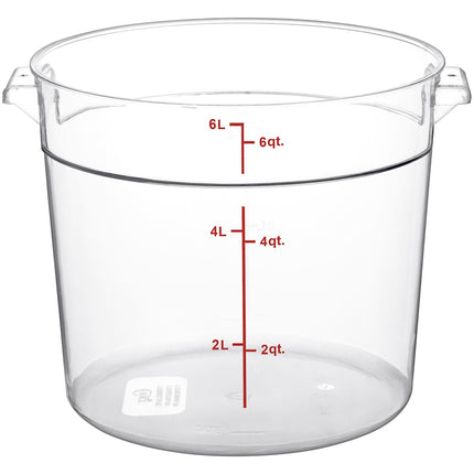 Hộp đựng thực phẩm nhựa polycarbonate tròn trong suốt Choice 5,7 lít