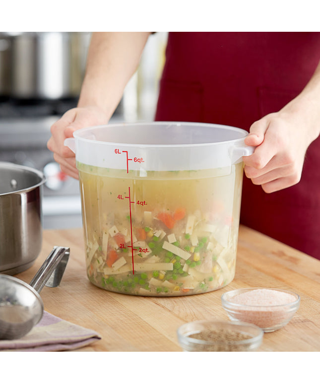 Hộp đựng thực phẩm nhựa PP tròn trong mờ Choice 5,7 lít