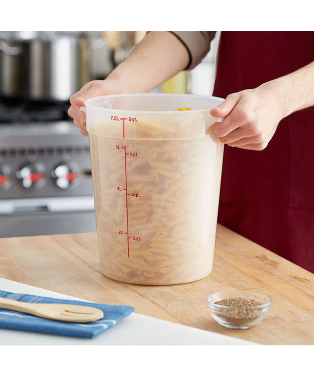 Hộp đựng thực phẩm nhựa PP tròn trong mờ Choice 7,6 lít
