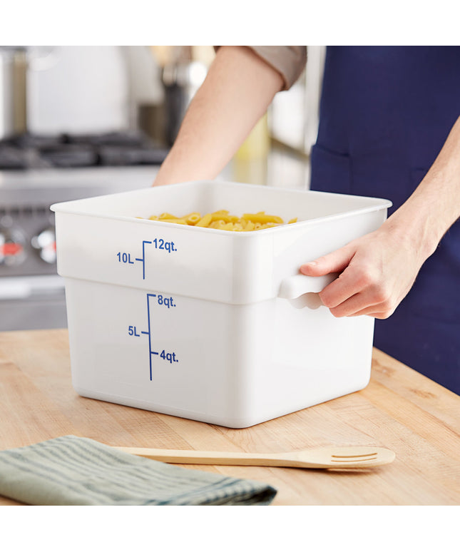 Hộp đựng thực phẩm nhựa PP vuông trắng Choice 11,4 lít