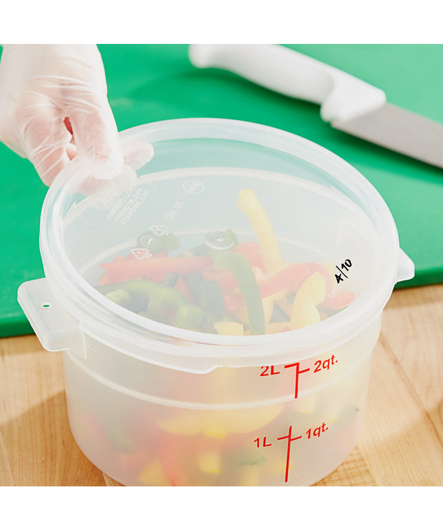 Nắp hộp đựng thực phẩm nhựa PP tròn trong mờ Choice 1,9 và 3,8 lít