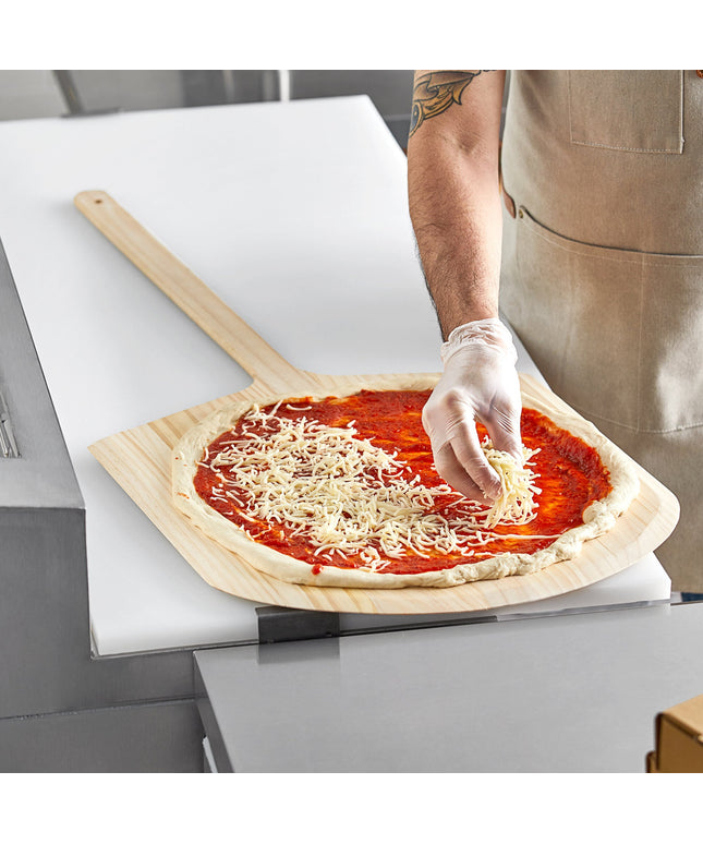 Xẻng xúc pizza gỗ thành vát Choice 46 x 46 cm tay cầm 61 cm