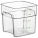 Hộp đựng thực phẩm nhựa polycarbonate vuông trong suốt Cambro CamSquares® FreshPro 3,8 lít