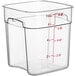 Hộp đựng thực phẩm nhựa polycarbonate vuông trong suốt Cambro CamSquares® FreshPro 7,6 lít