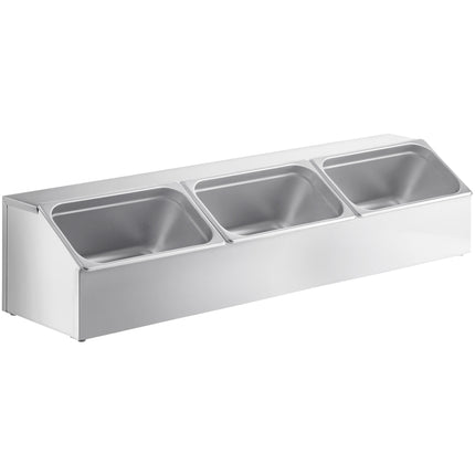 Bộ giá đựng khay hotel pan inox lớn ServSense kèm 3 khay cỡ 1/3