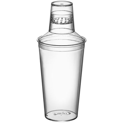 Bình lắc cocktail cobbler 3 mảnh nhựa polycarbonate trong Choice 473 ml