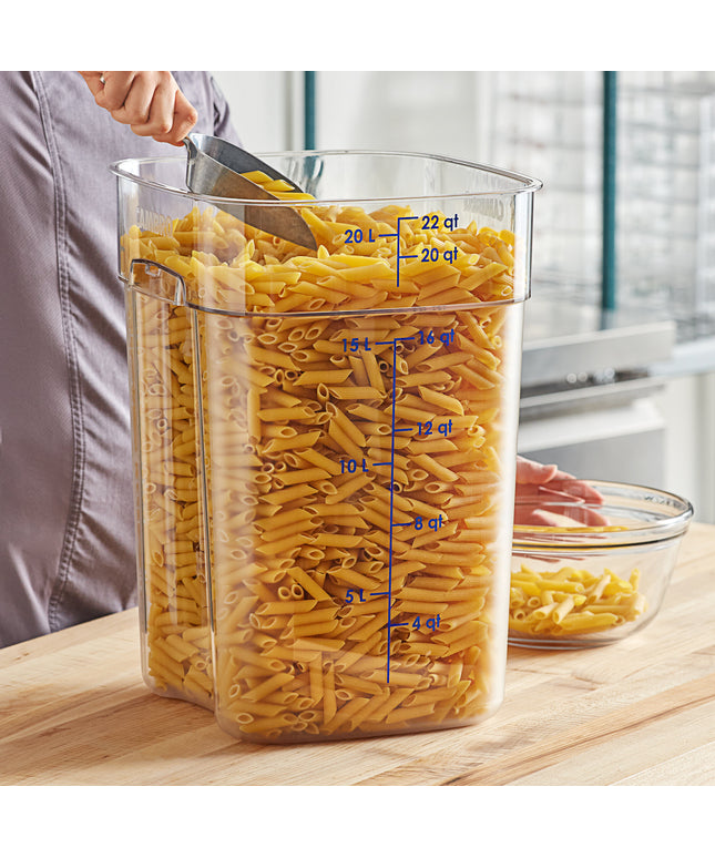 Hộp đựng thực phẩm nhựa polycarbonate vuông trong suốt Cambro CamSquares® FreshPro 20,8 lít